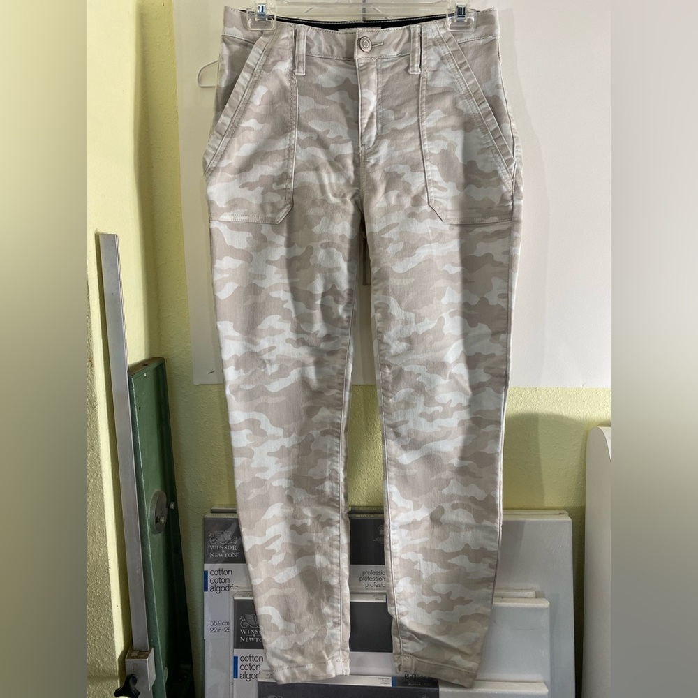 Knox Rose Beige Camouflage Pants